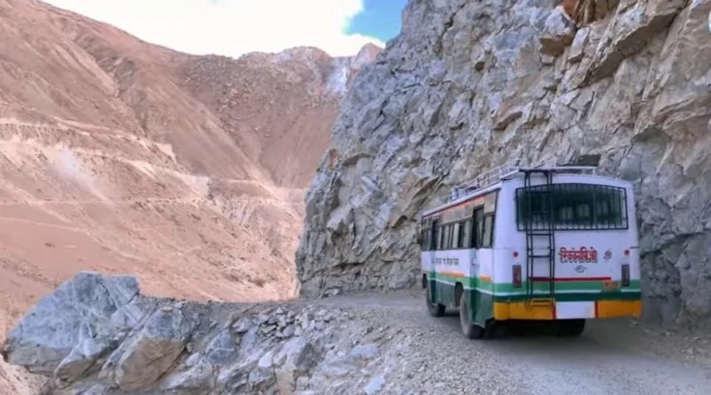 Bus service restored on old Junga route after 35 days  HIMACHAL HEADLINES