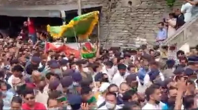 Former CM cremated at Rampur with full state honour on Saturday HIMACHAL HEADLINES