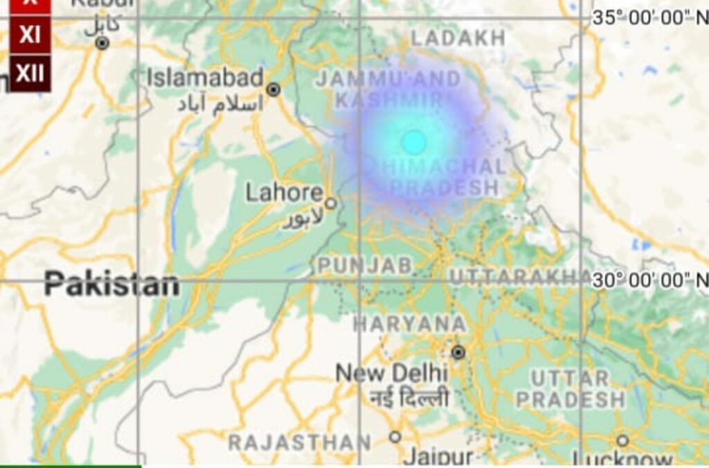 Medium intensity earthquake rocked nearby area Dharmshala Medium intensity earthquake rocked nearby area Dharmshala HIMACHAL HEADLINES