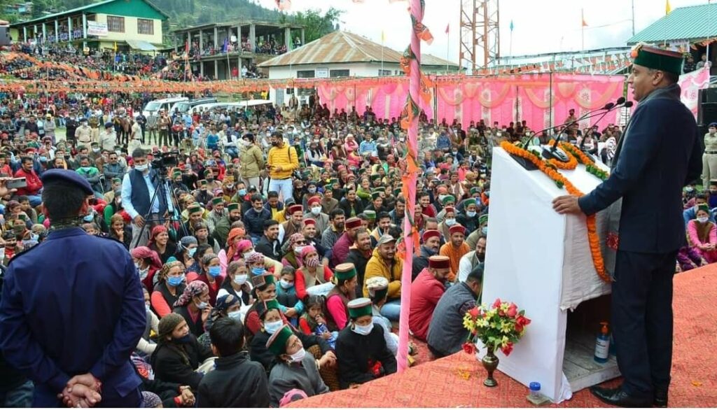 Chief Minister lays foundation stones of developmental projects worth Rs. 7.02 crore at Kawar HIMACHAL HEADLINES
