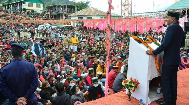 Chief Minister lays foundation stones of developmental projects worth Rs. 7.02 crore at Kawar HIMACHAL HEADLINES