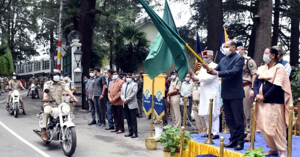Himachal Chief Minister flags off 61 vehicles for state police modernization himachal police modernization