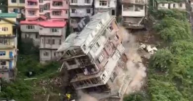 Heavy rainfall: 8 Story building collapse in Shimla town HIMACHAL HEADLINES