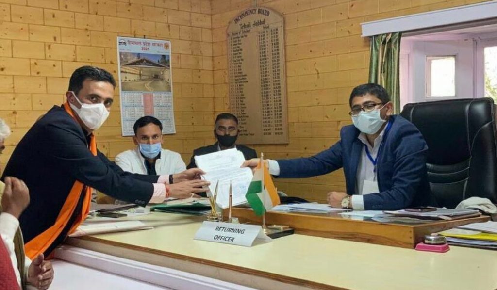 Former BJP MLA's son file nomination as Independent candidate HIMACHAL HEADLINES