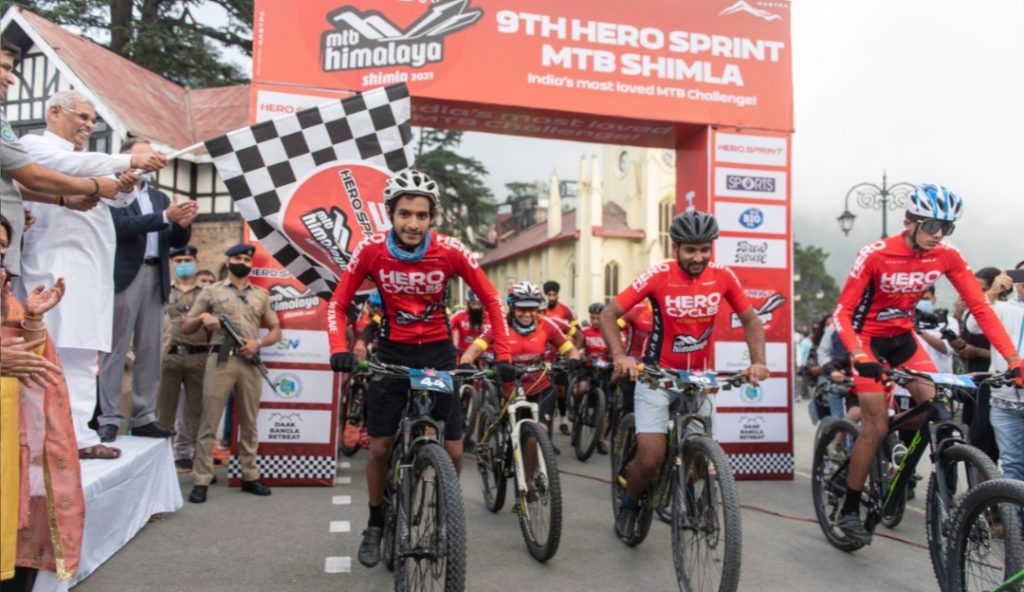 Governor flags off MTB Himalaya Shimla Cycling rally HIMACHAL HEADLINES