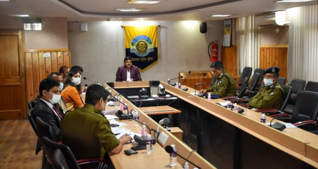 CEO hold high level security meeting for by- Election HIMACHAL HEADLINES