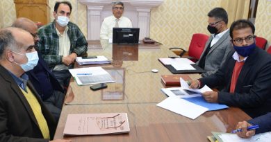 Mapping of vulnerable areas for upcoming winter season to be done on priority: Chief Secretary HIMACHAL HEADLINES