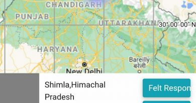 Light magnitude tremors shock part if Shimla district HIMACHAL HEADLINES