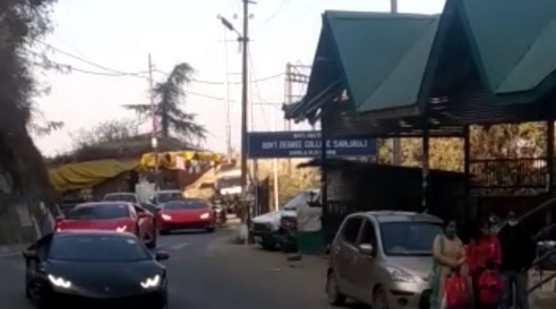 Lamborghini Car rally & BMS strikes cripples vehicular traffic in Shimla, Tourists and local people not allowed on the Ridge for police parade HIMACHAL HEADLINES