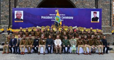 President's Color Award ceremony organized by Himachal Police HIMACHAL HEADLINES