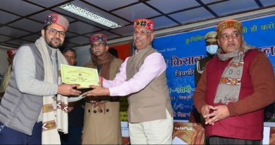 Governor calls for adopting traditional agricultural practices HIMACHAL HEADLINES