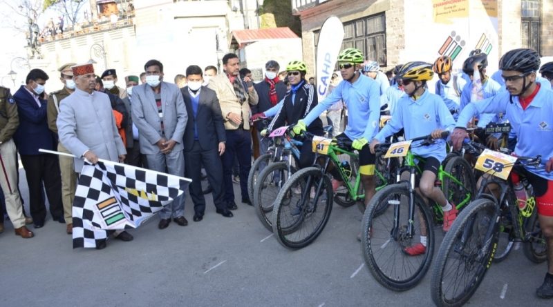 Cycling for democracy and well being cycle rally flagged off HIMACHAL HEADLINES