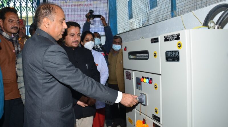 CM inaugurates 500 LPM PSA Plant in Sundernagar HIMACHAL HEADLINES