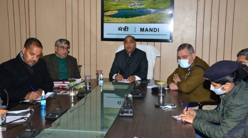 CM reviews preparedness for PM visit to Mandi HIMACHAL HEADLINES