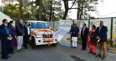 Health Minister flags off GCCI mobile unit for cancer prevention programme supported by SJVN HIMACHAL HEADLINES