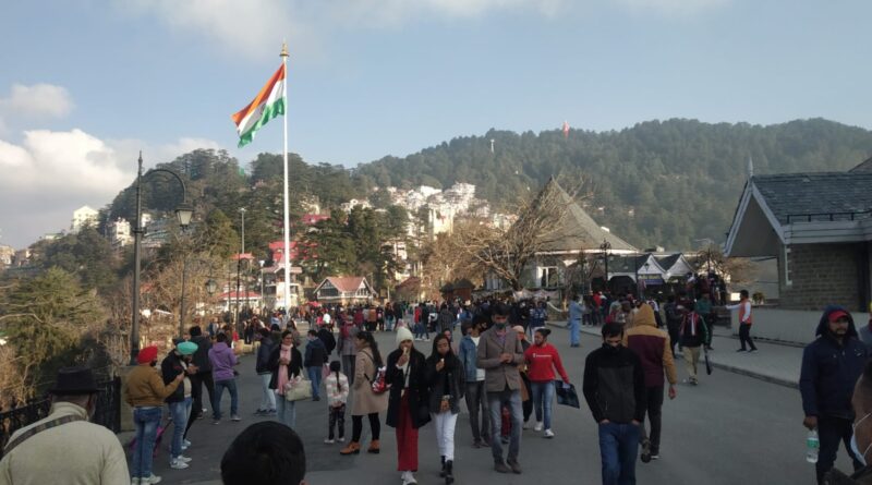No white Christmas in Shimla, between December 24 and 31 about 5 lakh tourists are expected to reach Shimla HIMACHAL HEADLINES