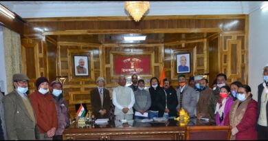 A delegation from Lahaul-Spiti and Kinnaur call on Governor HIMACHAL HEADLINES
