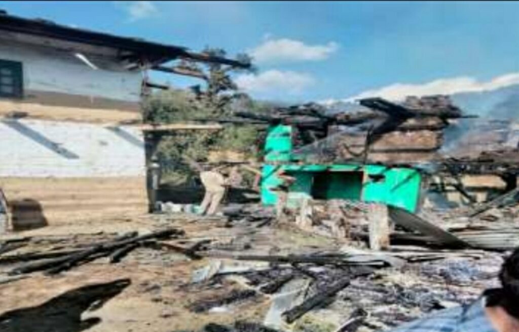 Three sustains burn injuries in house fire Cheema village of Chamba HIMACHAL HEADLINES