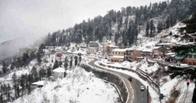 Tourist resort Kufri Narkanda & Shimla have light Snowfall:IMD HIMACHAL HEADLINES