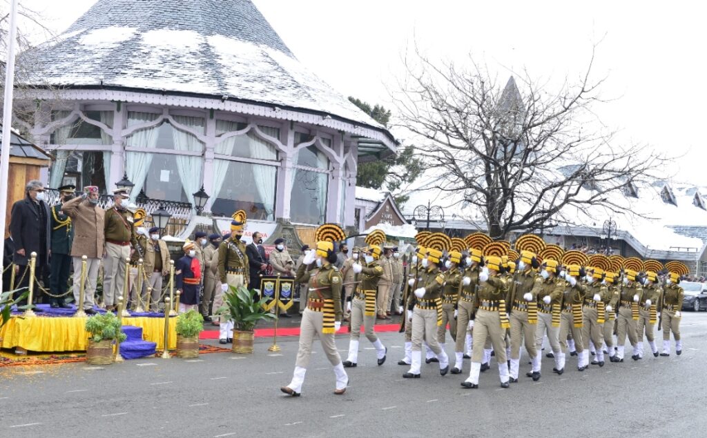 73rd Republic Day celebrated with enthusiasm in Himachal HIMACHAL HEADLINES