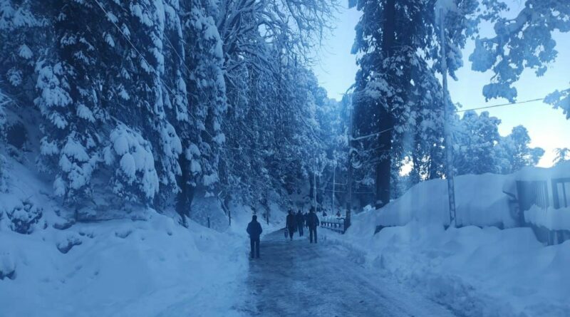 Light spell snow high reaches of Himachal HIMACHAL HEADLINES