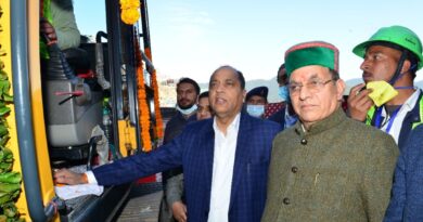 CM lays foundation stone of Rs.49 crore double lane Dhalli tunnel HIMACHAL HEADLINES