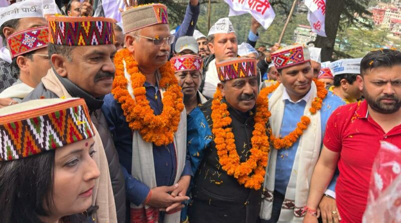 AAP to contest all 68 Assembly seat in Himachal HIMACHAL HEADLINES