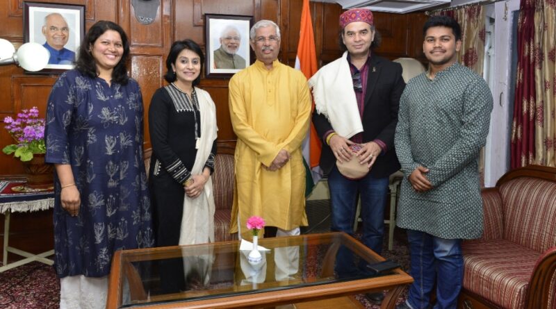 Playback singer Mohit Chauhan calls on Governor HIMACHAL HEADLINES