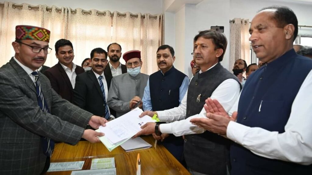 HPU former VC Prof Sikander file papers for RS Election HPU former VC Prof Sikander file papers for RS Election HIMACHAL HEADLINES