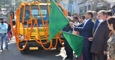 CM flags off 15 vehicles for transportation of Municipal Solid Waste in Shimla town HIMACHAL HEADLINES