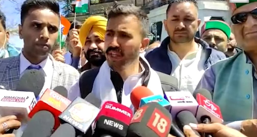 Countering Prokhalistaini call Cong MLA bring out Triflag Procession   HIMACHAL HEADLINES