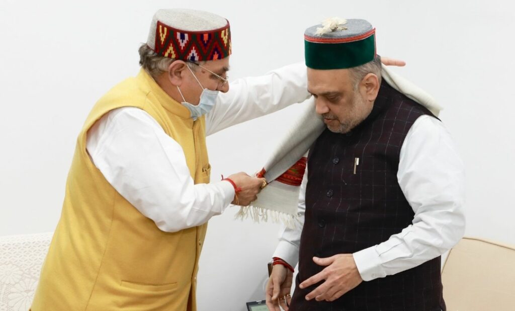 Urban Development Minister calls on Union Home Minister HIMACHAL HEADLINES