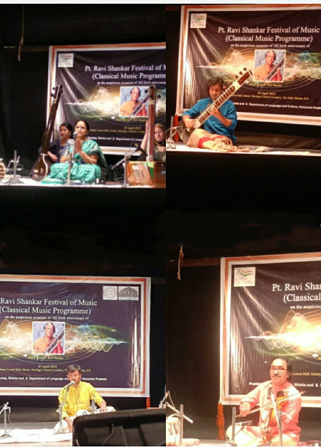 Classical music concert on Ravi Shankar birth anniversary  HIMACHAL HEADLINES
