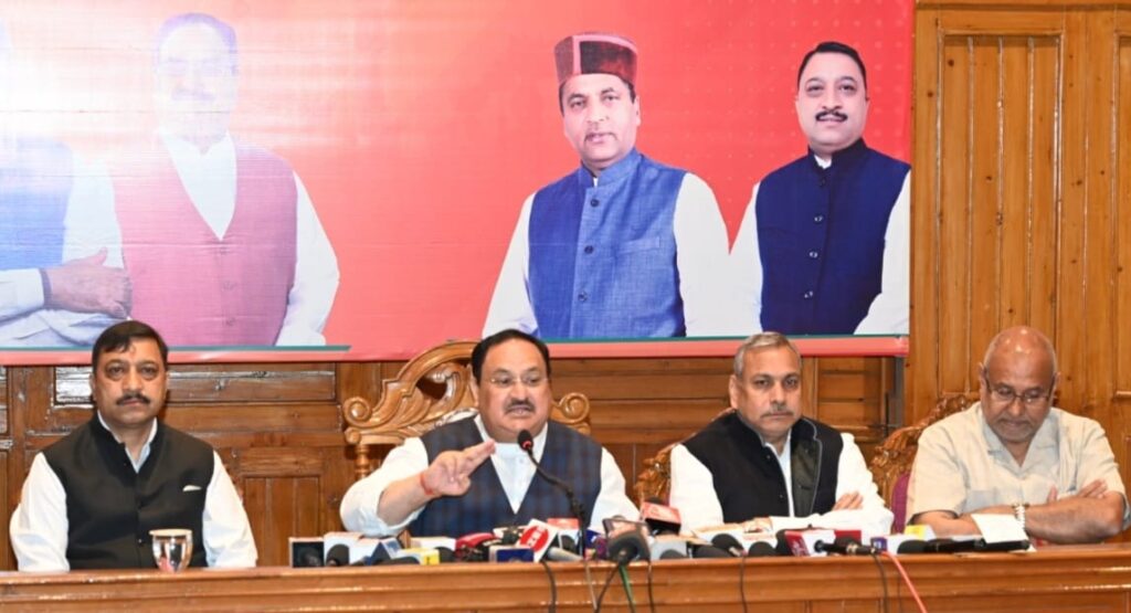 BJP to not change CM in Himachal : Nadda, Non performer MLAs to not get tickets HIMACHAL HEADLINES