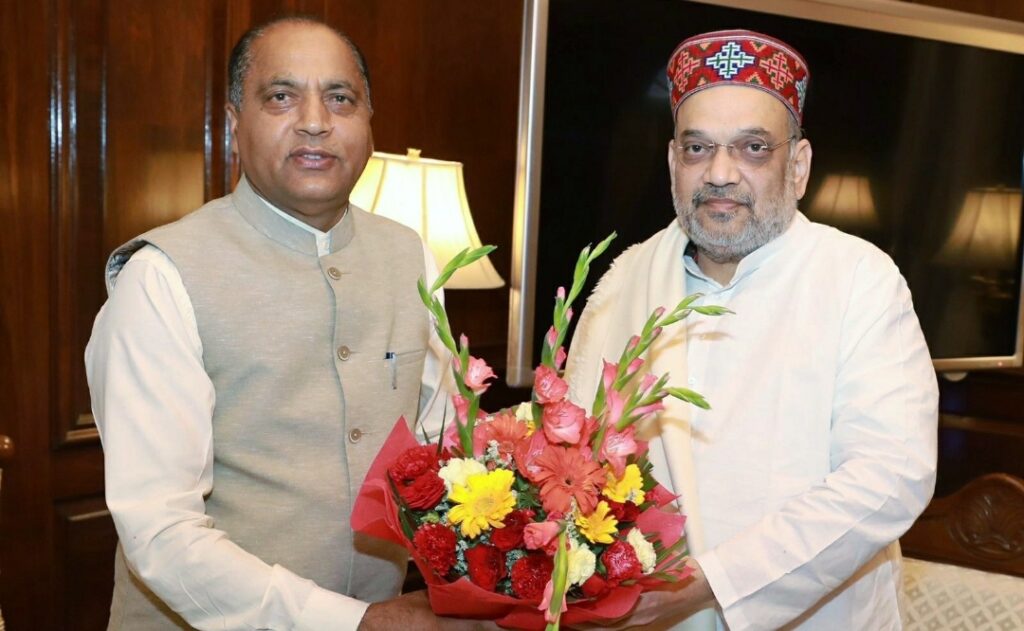 Chief Minister Jai Ram Thakur called on Union Home Minister Amit Shah HIMACHAL HEADLINES