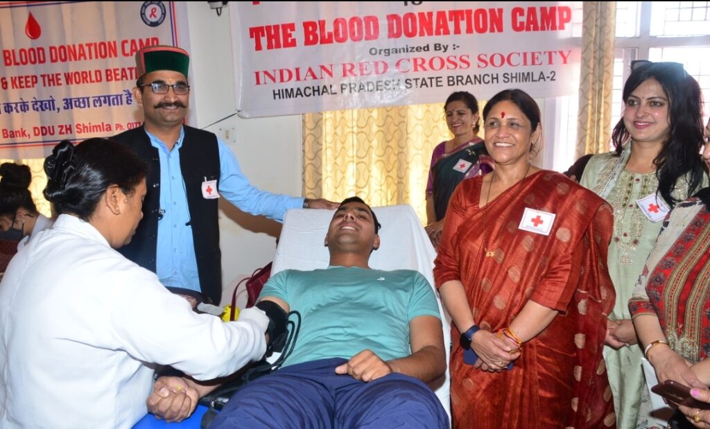 State Red Cross organizes Blood donation camp on World Red Cross Day HIMACHAL HEADLINES