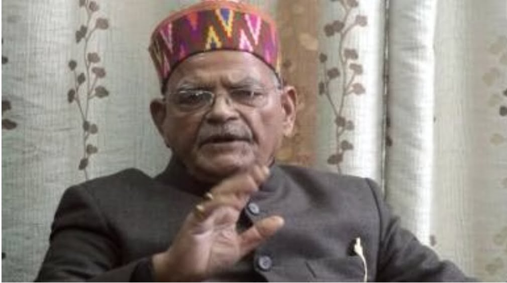 Governor expresses grief over demise of Former Union Minister  Pt. Sukh Ram HIMACHAL HEADLINES
