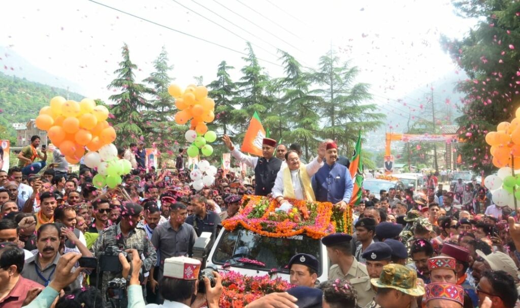 Jagat Prakash Nadda addresses Samman Samaroh in Kullu district HIMACHAL HEADLINES
