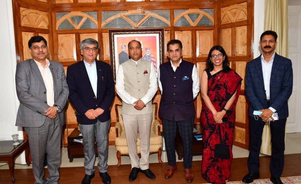 Chief Executive officer of NITI Aayog calls on Himachal CM HIMACHAL HEADLINES
