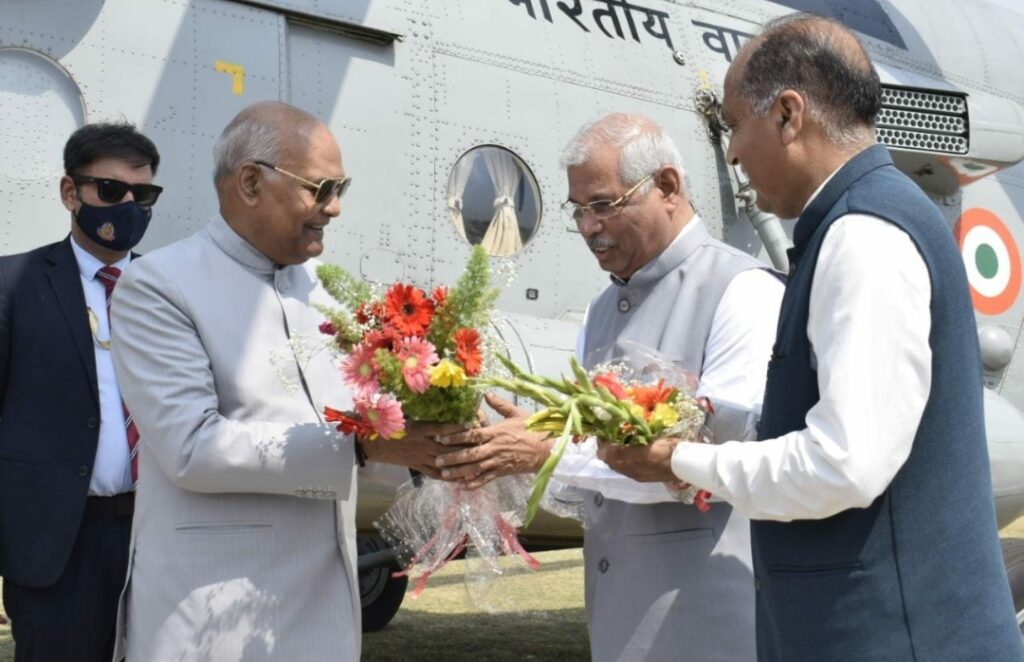 President accorded warm welcome on arrival at Dharamshala HIMACHAL HEADLINES