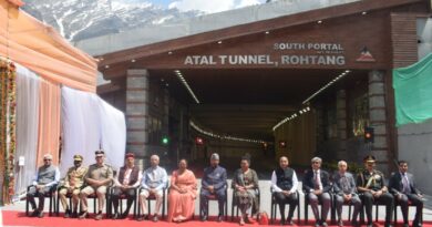 President of India visits Atal Tunnel Rohtang HIMACHAL HEADLINES