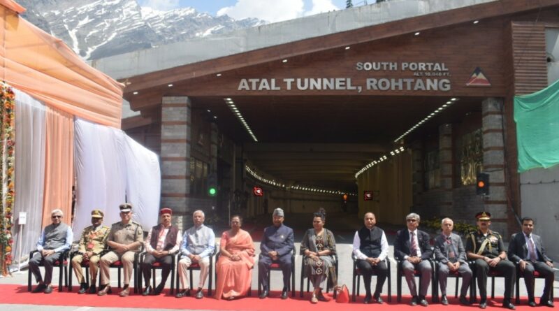 President of India visits Atal Tunnel Rohtang HIMACHAL HEADLINES