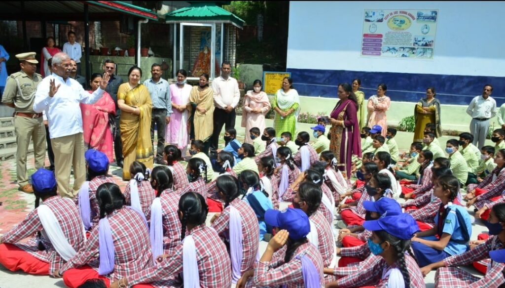 Himachal Governor visits GSSS Gharoh in Kangra HIMACHAL HEADLINES