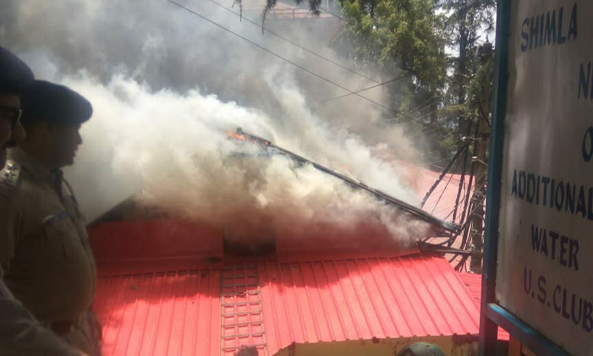 Two storey building and a Transformer damages in devastating fire HIMACHAL HEADLINES