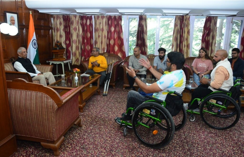 Divyang warriors call on Governor HIMACHAL HEADLINES