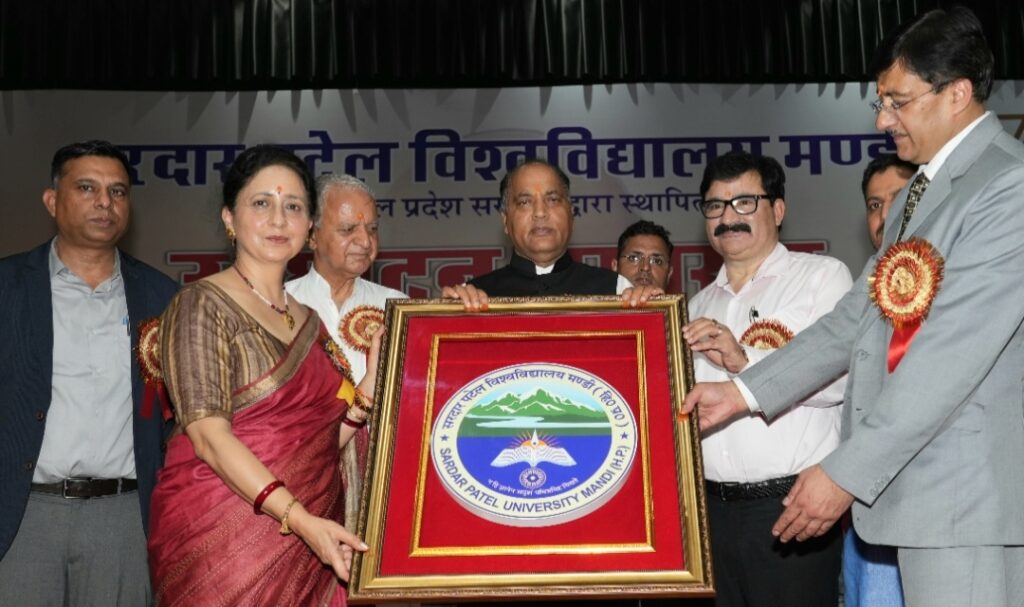 CM dedicates Sardar Patel University Mandi CM dedicates Sardar Patel University Mandi HIMACHAL HEADLINES
