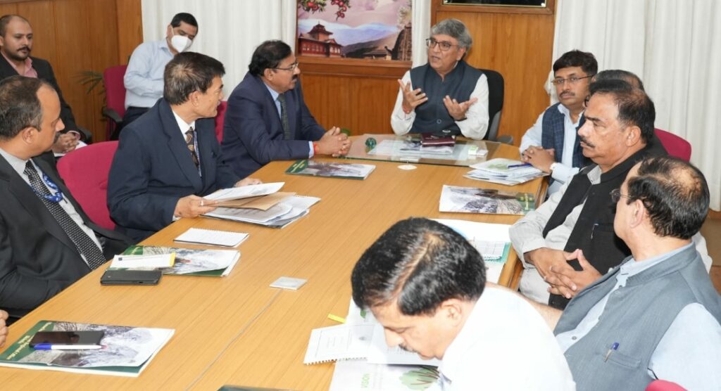 Chief Secretary holds meeting with NABARD Chairman Chief Secretary holds meeting with NABARD Chairman HIMACHAL HEADLINES