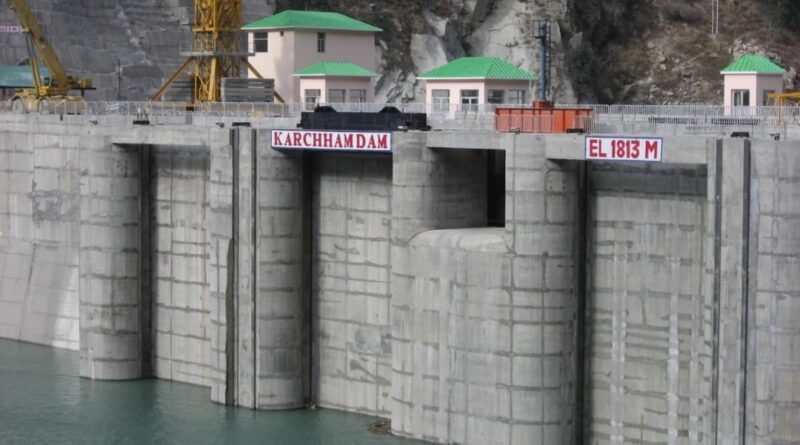 Water release from Karchham Dam  HIMACHAL HEADLINES