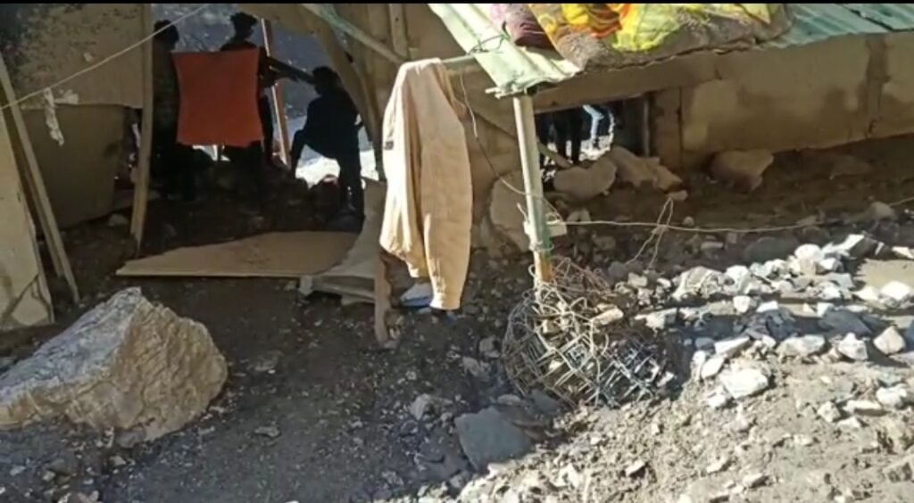 Chango village affected by cloud burst, Shimla-Kaza Highway block Chango village affected by cloud burst, Shimla-Kaza Highway block HIMACHAL HEADLINES