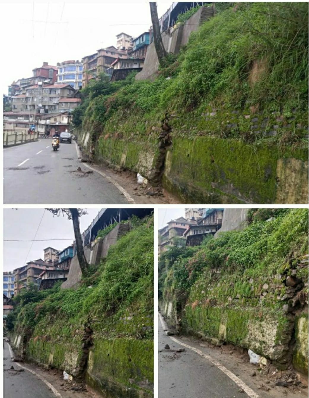 Shimla Cart  Road closed for vehicular traffic after heavy landslide  HIMACHAL HEADLINES